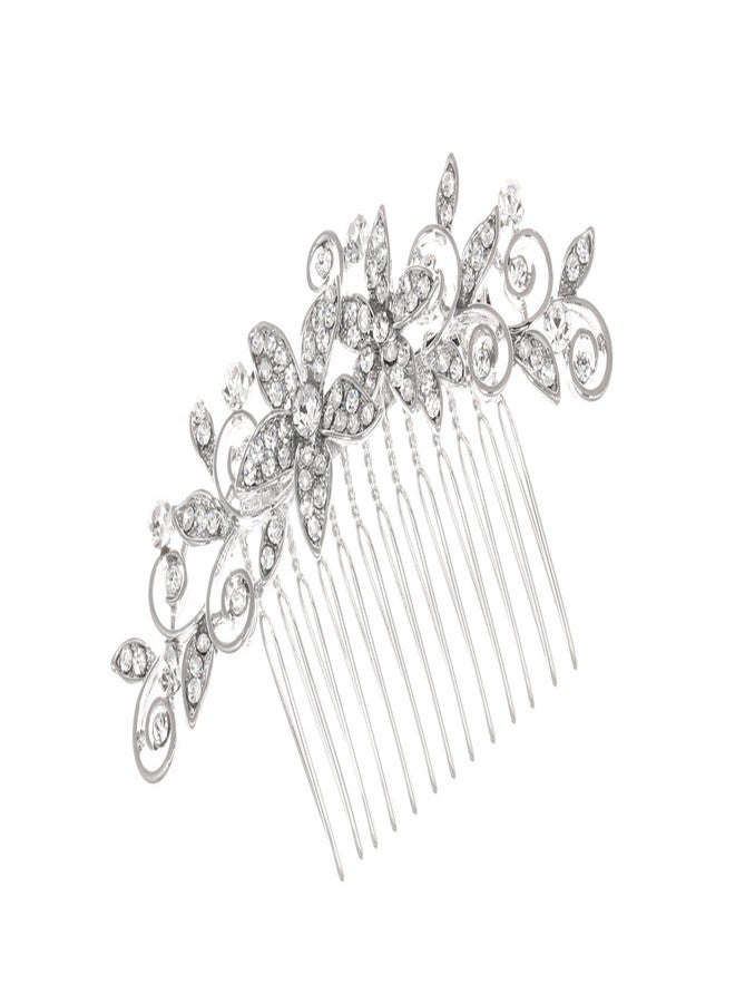 SAMKY Bridal Bridesmaid Flower Girl Rhinestones Prom Wedding Tiara Comb T1045 - Image 2