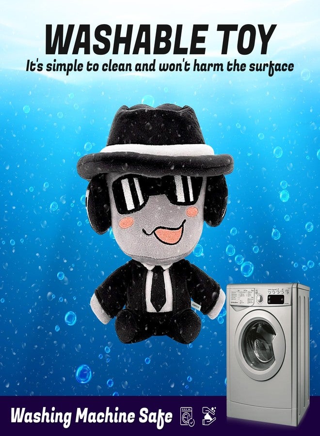 Adenzai Forsaken Black Plush Toy – Soft Black Character Plush Stuffed Animal, Cute Forsaken Game Collectible Plushie Gift for Kids and Gamers - Image 2