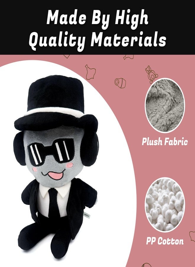 Adenzai Forsaken Black Plush Toy – Soft Black Character Plush Stuffed Animal, Cute Forsaken Game Collectible Plushie Gift for Kids and Gamers - Image 3