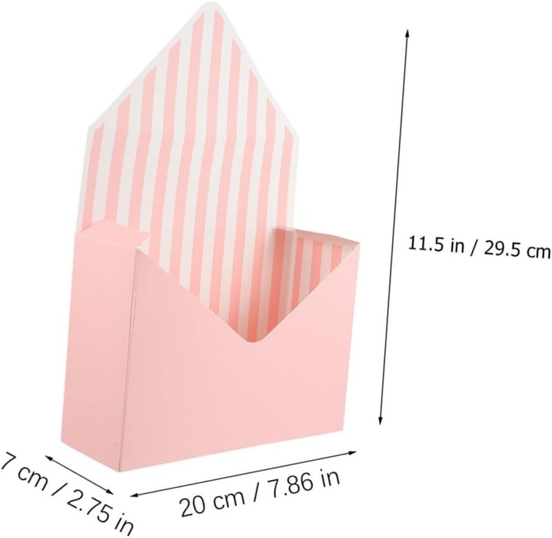 NULYLU 5pcs Envelope Flower Boxes Paperboard Bouquet Wrapping Boxes Mixed Styles Floral Packaging for Flower Shop Display and Present Storage Style - Image 2