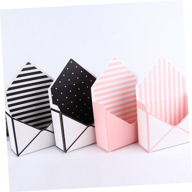 NULYLU 5pcs Envelope Flower Boxes Paperboard Bouquet Wrapping Boxes Mixed Styles Floral Packaging for Flower Shop Display and Present Storage Style - Image 4