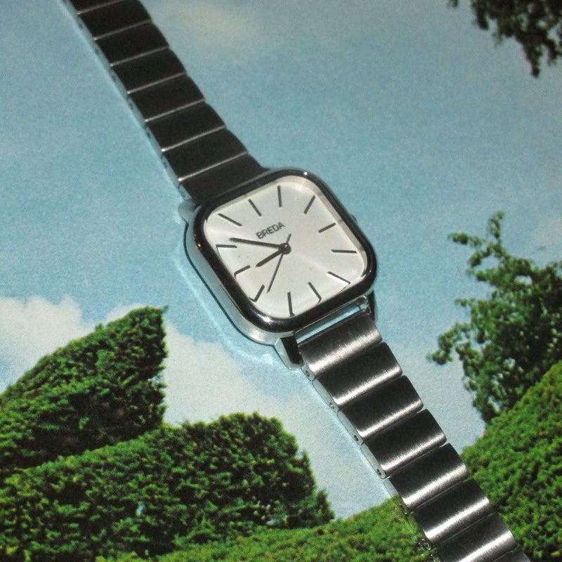 Breda Esther 1735c Square Silver Wrist Watch with Stainless Steel Bracelet, 26mm - Image 5