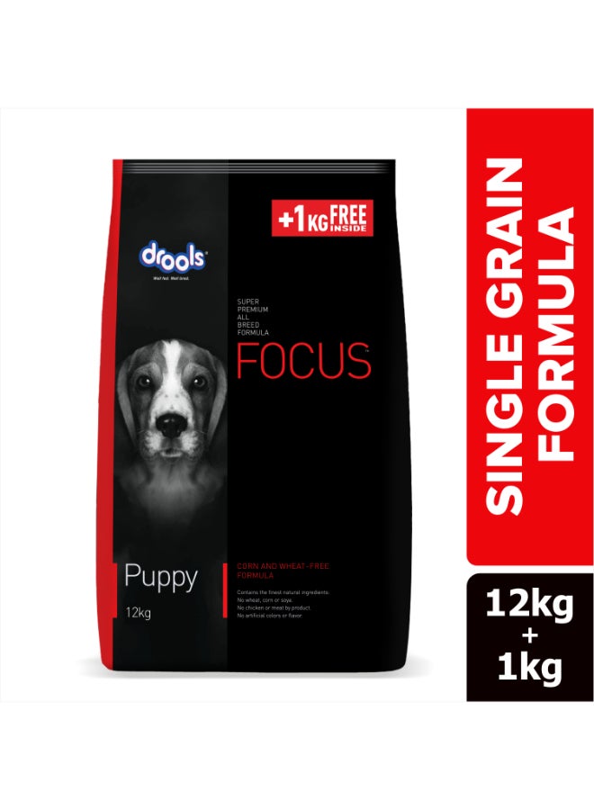 Drools Focus Premiun Puppy Dry Dog Food  Real Chicken 13Kg  - Image 1