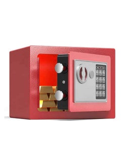 Arabest Security Safe - Digital Safe Electronic Steel Lock Box with Keypad to Protect Money, Jewelry, Passports for Home, Business or Travel Red  - Image 1