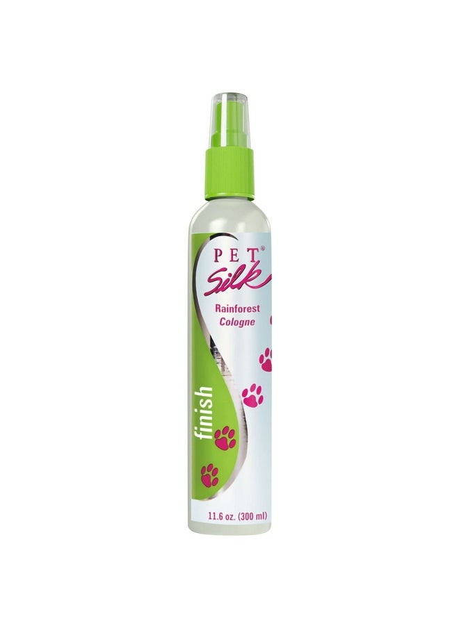 PET SILK Rainforest Spray Cologne 11.6Oz, Deodorizing Body Perfume & Condtioner, Clean/Fresh Light Florard Scent For Pet Grooming Needs For Dogs, Cats And More!  - Image 1