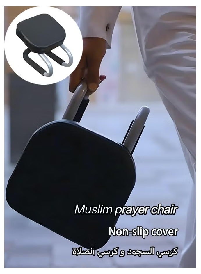 سيلاديفو كرسي الصلاة الكبير هو كرسي صلاة للمسلمين - الراحة والدعم أثناء الصلاة ، مقعد جلدي منجد مصنوع يدويا ، تصميم مريح ، وضعية صلاة مريحة ، كرسي صلاة تأمل يقظة صلاة ركوع كرسي سجود مع غطاء غير قابل للانزلاق - Image 1
