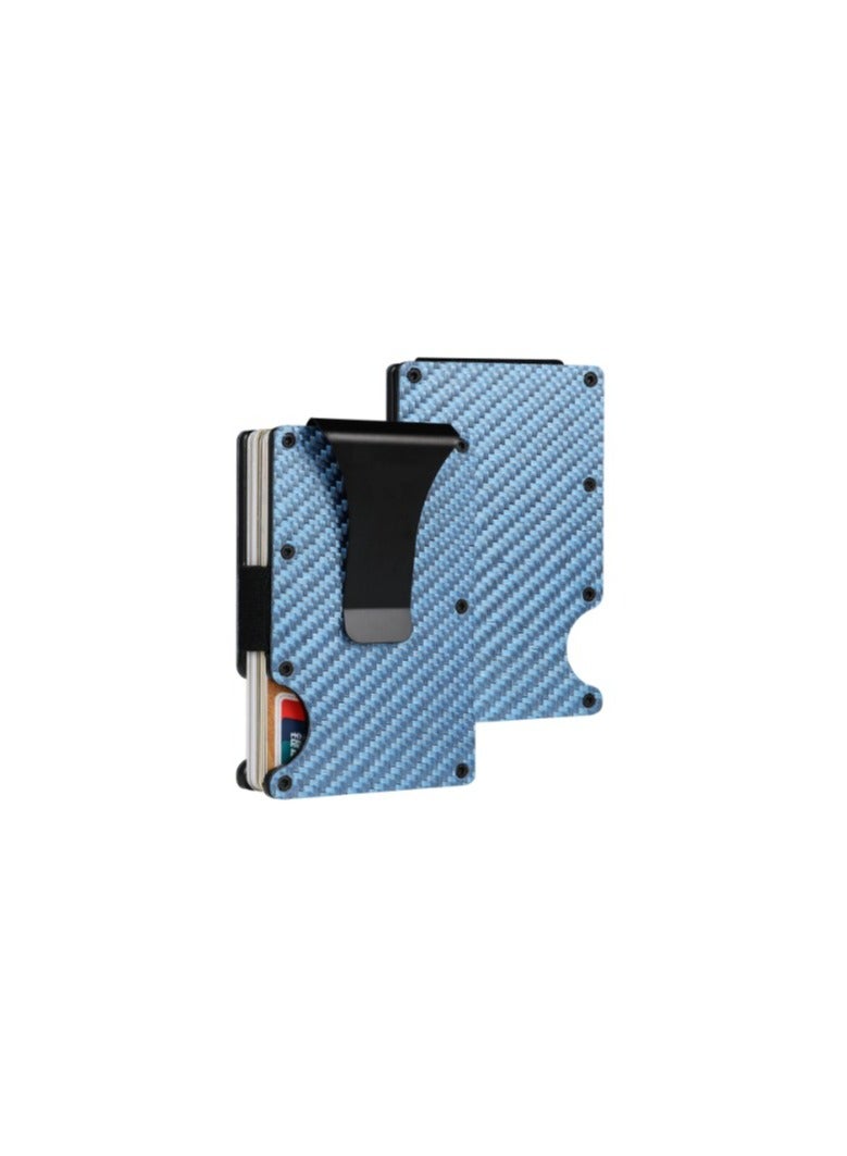 Card Guard Fubq RFID Carbon Fiber Wallets Minimalist Aluminum Metal Money Clip Wallet - Image 1