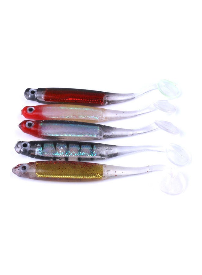 نيبمينينت طعم صناعي لصيد الأسماك على شكل دودة لينة برأس متحرك من السيليكون المطاطي 20 x 10 20سم - Image 5