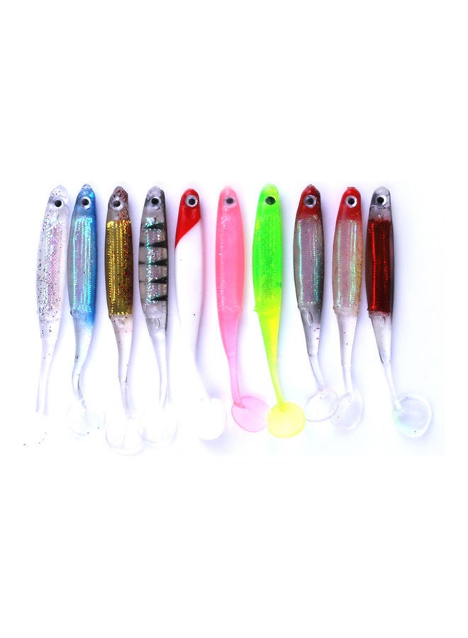 نيبمينينت طعم صناعي لصيد الأسماك على شكل دودة لينة برأس متحرك من السيليكون المطاطي 20 x 10 20سم - Image 3