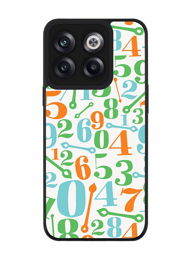 Stylizedd Rugged Black edge case for OnePlus 10T Slim fit Soft Case Flexible Rubber Edges Anti Drop TPU Gel Thin Cover - Clockwork Counting - Image 1