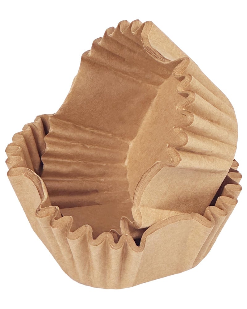 qiqee 500pcs Natural Square Cupcake Liners Muffin Linner No Smell, Food Grade Brown Baking Cupsï¼ˆStandard Sizeï¼‰ - Image 2