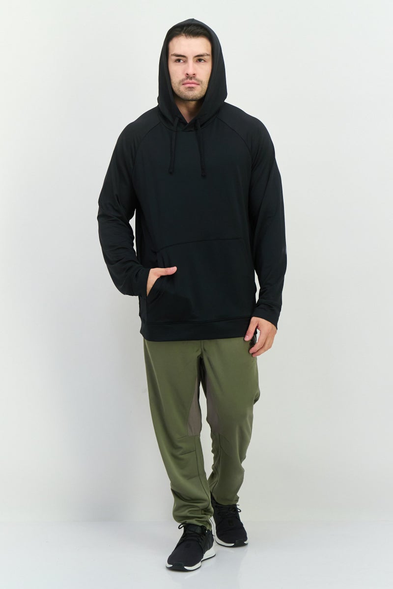 Gaiam Men Slim Fit Long Sleeve Training Hoodies, Black - Image 4