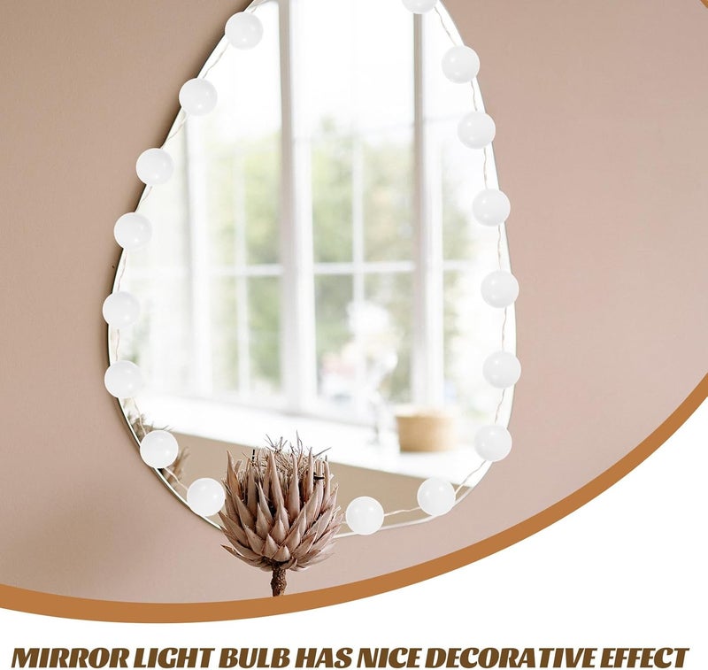 LED Vanity Mirror Lights USB Rechargeable with 3-Color Temperature Adjustable Brightness for Makeup and Bathroom Use, Pink Base Vanity Lights for Dressing Table - Image 3