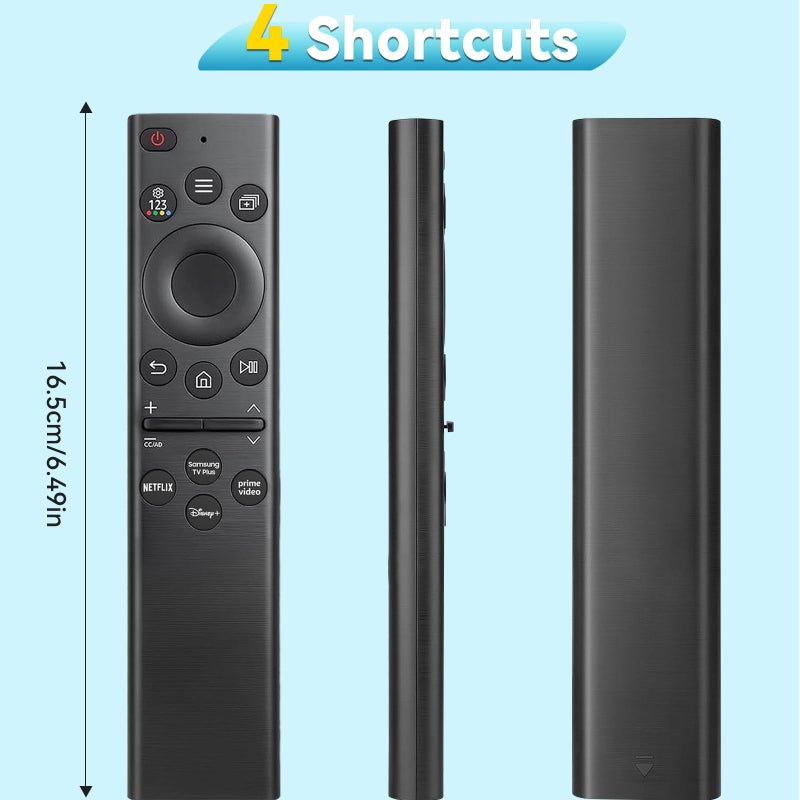 Replacement Remote for Samsung Smart TV – Universal Control for Frame, QLED, Neo QLED, OLED, UHD 4K/8K, Q60 Q70 Q80 AU8000 BU8000 CU8000 – BN59-01385A/BN59-01385B with Netflix & Prime Buttons - Image 5