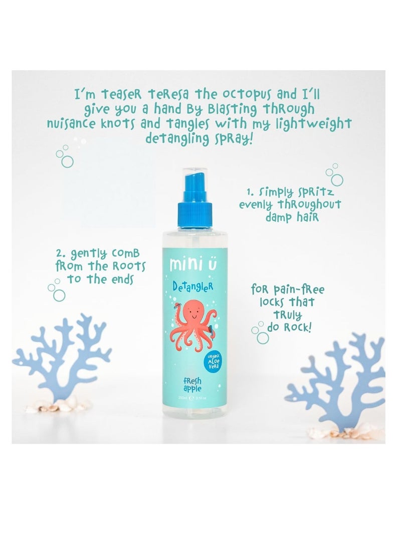 Mini U Fresh Apple Hair Detangling Spray for Kids & Babies - Lightweight Fresh Apple Scented, 98% Naturally Derived Ingredients - Image 2