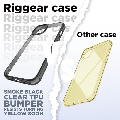 RIGGEAR Shockproof Clear Hybrid Armor Back Cover Case for Google Pixel 10 / Pixel 10 Pro (Clear-Black Bumper and Transparent PC) - Image 5