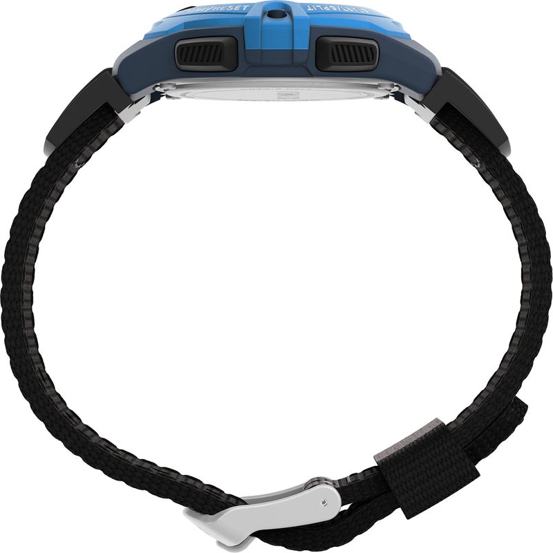 Timex Unisex Expedition CAT Midsize 33mm Watch - Black Strap Digital Dial Blue Case - Image 2