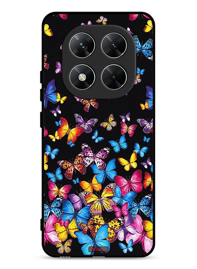 Tolwak Xiaomi Redmi Note 14 Pro 5G Protective Case Cover Colorful Butterflies  - Image 1