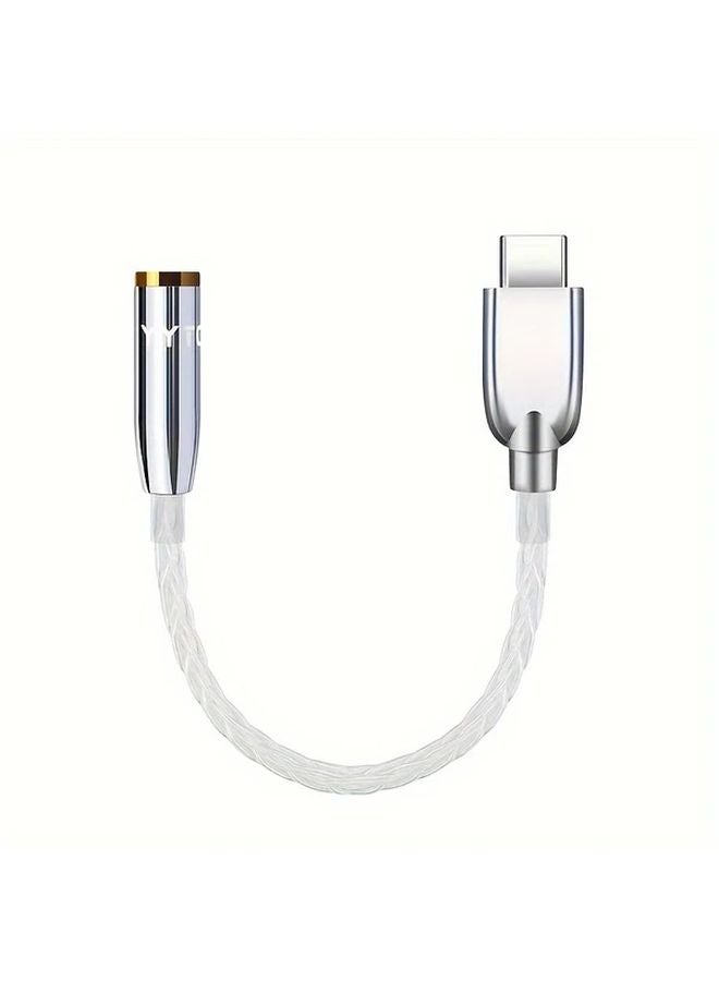 Type C To 3 5mm Aux Audio Adapter 4 72 Inch Cable For Samsung Xiaomi Phones - Image 1