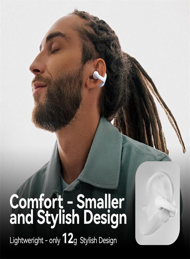 Earring Wireless Earbuds Bluetooth 5.3 with Charging Case | Open Ear Headphones Compatible  - Image 5