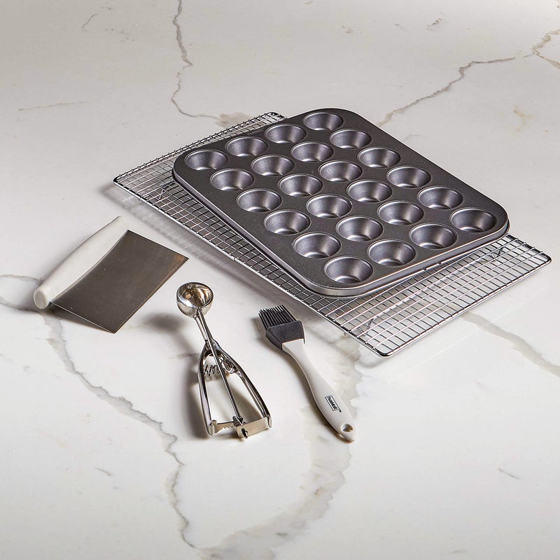 Husmait 24 Cup Mini-Muffin Pan - Premium Non Stick Kitchen Cupcake Pan For Baking Mini Cupcakes  Small Muffins  And Tarts - Image 2