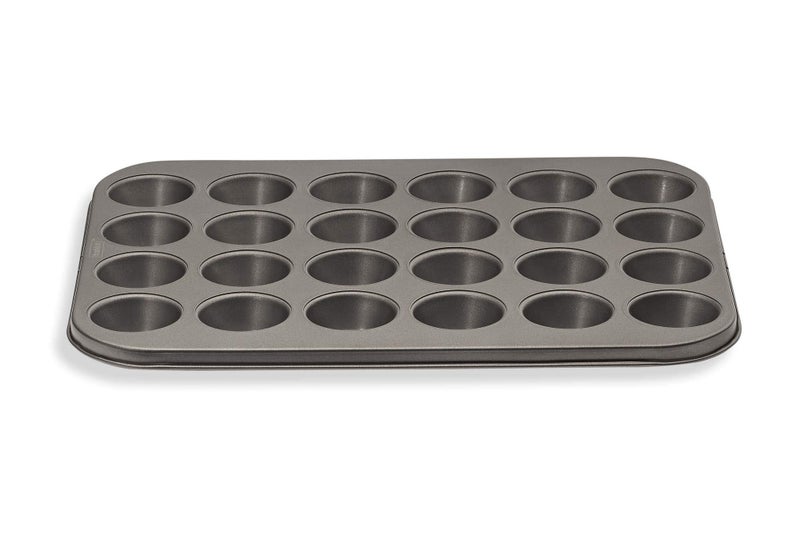 Husmait 24 Cup Mini-Muffin Pan - Premium Non Stick Kitchen Cupcake Pan For Baking Mini Cupcakes  Small Muffins  And Tarts - Image 4