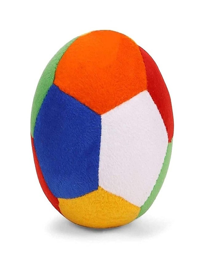 thriftkart Baby Soft Ball with Rattle Sound Plush Toy for Kids & Toddlers (Multi Color Large Size: 12cm, Set of 2) - Image 2