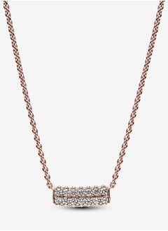 Pandora Timeless Pavé Double-row Bar Collier Necklace