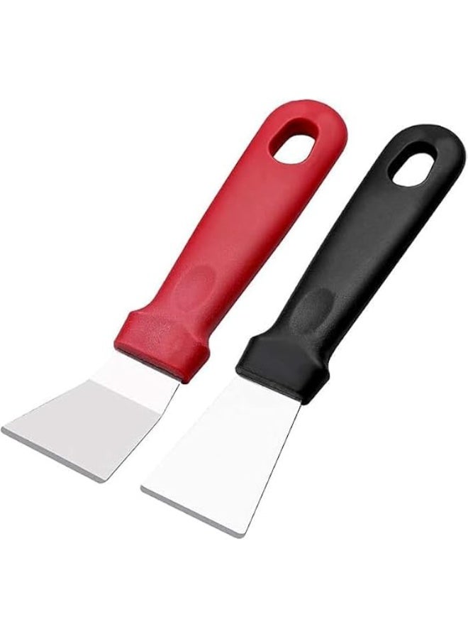 2Pcs Kitchen Scraper Set – Heavy Duty Cleaning Tool for Stove, Oven & Pans - Image 1