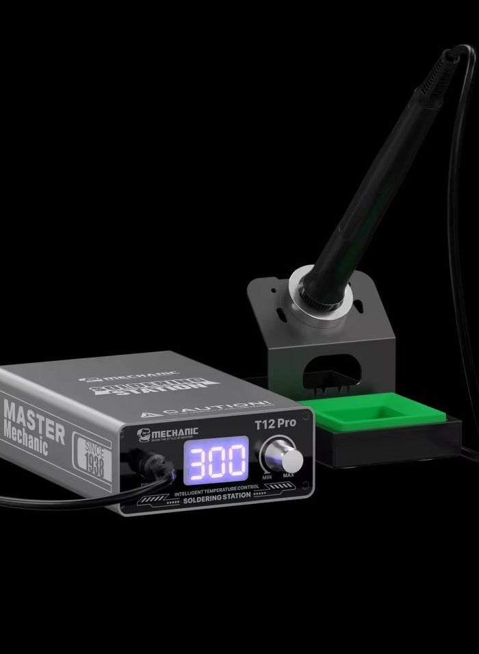 Mechanic T12 Pro Digital Soldering Station 72W Thermostatic Fast Heating Iron with Knife Tip for Motherboard BGA PCB Repair - Image 1