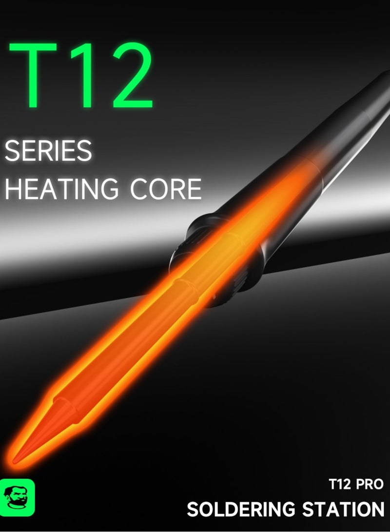 Mechanic T12 Pro Digital Soldering Station 72W Thermostatic Fast Heating Iron with Knife Tip for Motherboard BGA PCB Repair - Image 3