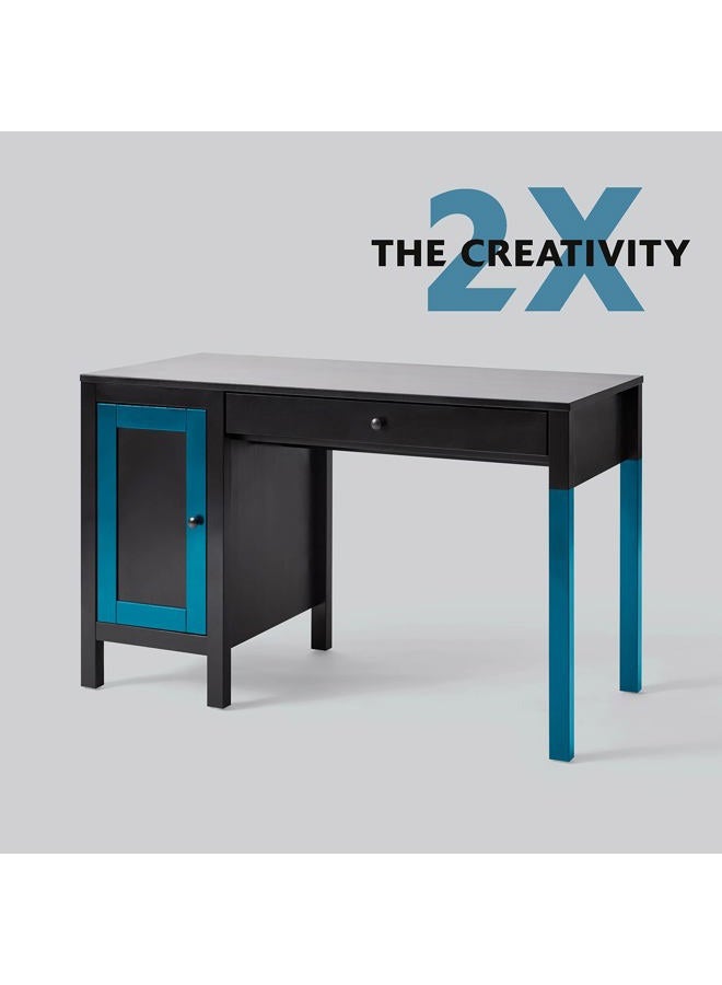 RUST-OLEUM 346951 Painter's Touch 2X Ultra Cover Spray Paint, 12 oz, Satin Canyon Black - Image 4