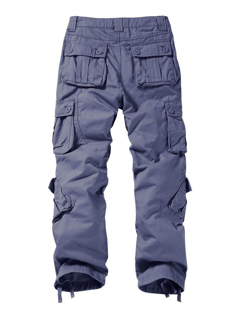 Match Men's Wild Cargo Pants #3357(Bluish Gray,34) - Image 4