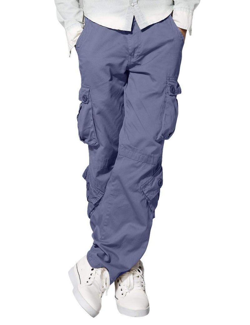 Match Men's Wild Cargo Pants #3357(Bluish Gray,34) - Image 1