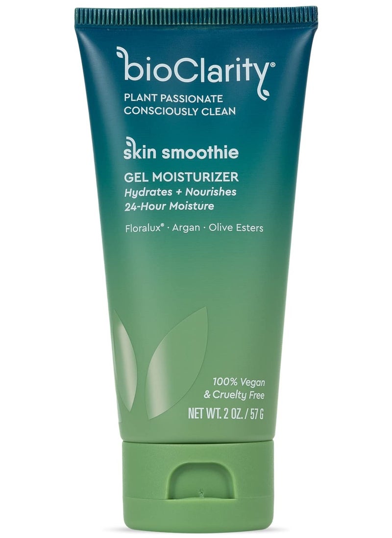 BioClarity - BioClarity Skin Smoothie Gel Moisturizer, 24-Hour Hydration, For Normal & Oily Skin, 100% Vegan Formula, Clean Ingredients with Olive, Argan & Ceramide, 1 fl oz - Image 1