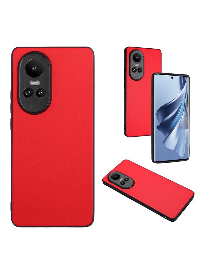 erorex Case For OPPO Reno10/Reno10 Pro 5G Global R20 Leather Pattern Phone Single Case - Image 1