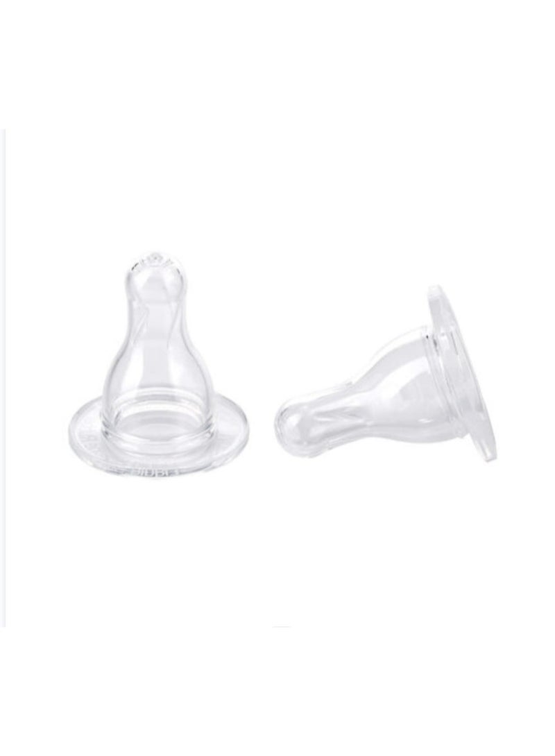 فوفا حلمة فوفا بيبيز السيليكونية العالمية الصغيرة للزجاجة ذات العنق الضيق، قطعتان - Image 2