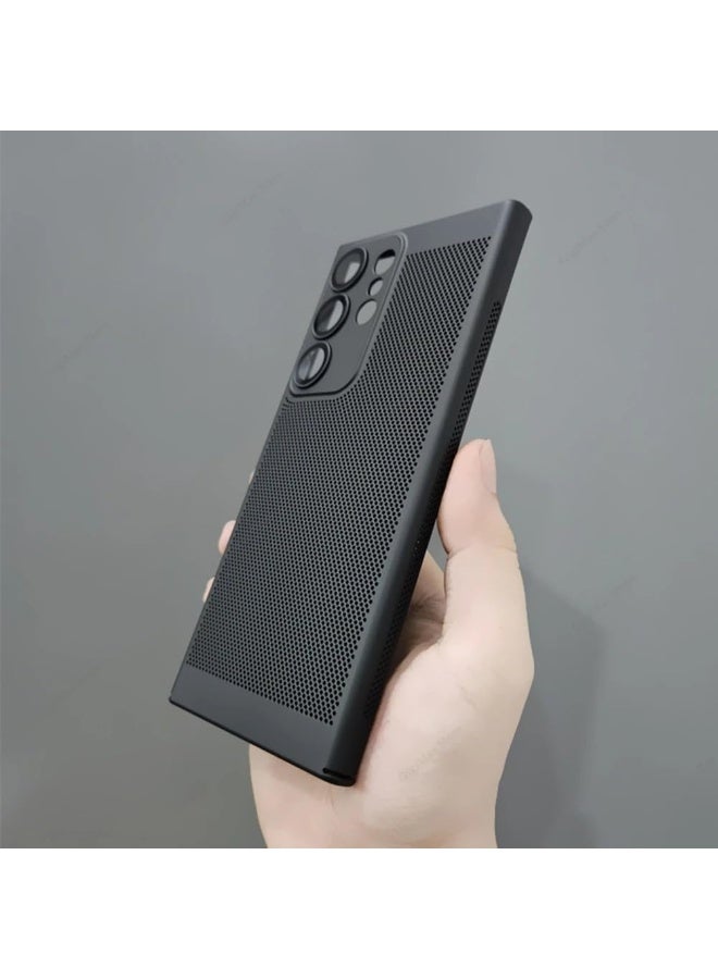 Case For Samsung Galaxy S24 FE Inch Heat Dissipation Case with Built-in Camera Lens Protector Slim Fit Breathable Cooling Anti-Fingerprint Hard PC Back Shockproof Cover - Image 2
