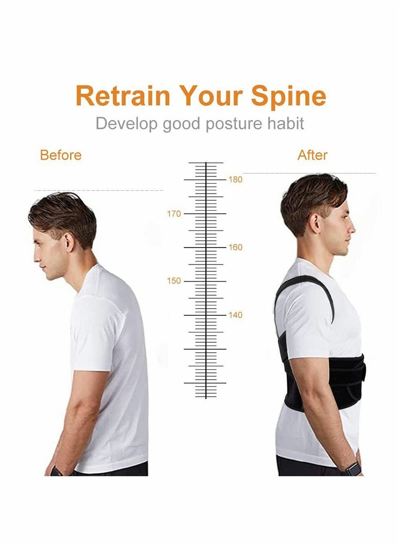 Generic Posture Corrector for Men Women, Back Correction Waistcoat Therapy, Adjustable and Comfortable Scoliosis Back Humpback Correction Belt, Relieving Pain from Neck/Back/Shoulder, Humpback Correction (L)  - Image 3