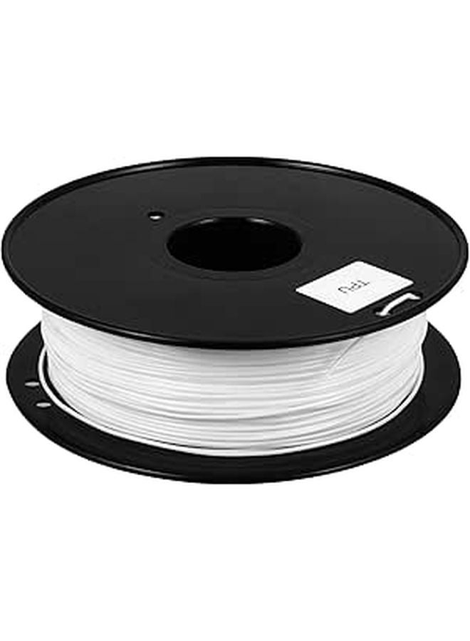 White TPU 3D Printer Filament 1.75mm 0.8kg Flexible Elastic Thermoplastic Consumable - Image 1