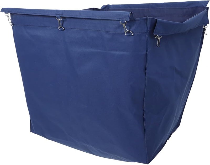 Oxford Cloth Janitorial Cart Bag Replacement with Metal Hook for Hotel Housekeeping - Image 2