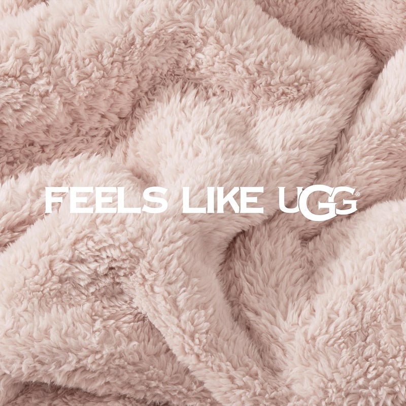 UGG Whitecap Plush Flannel - Oversized Throw Blanket, Sepia - Image 4