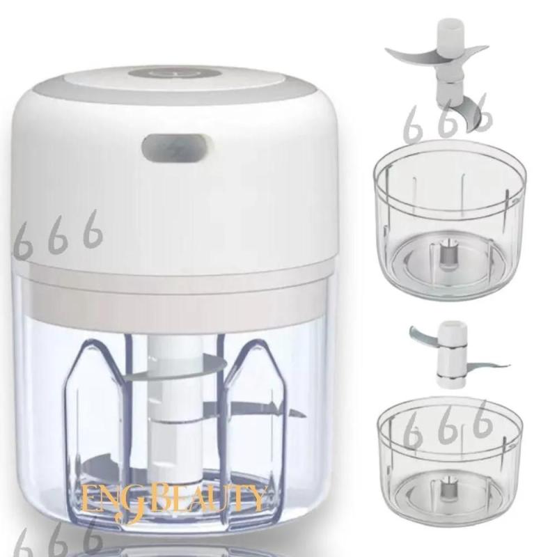 USB Rechargeable Grinder 250 ml Compact Chopper - Versatile Puree Mixer for Kitchen Vegetables - Image 1