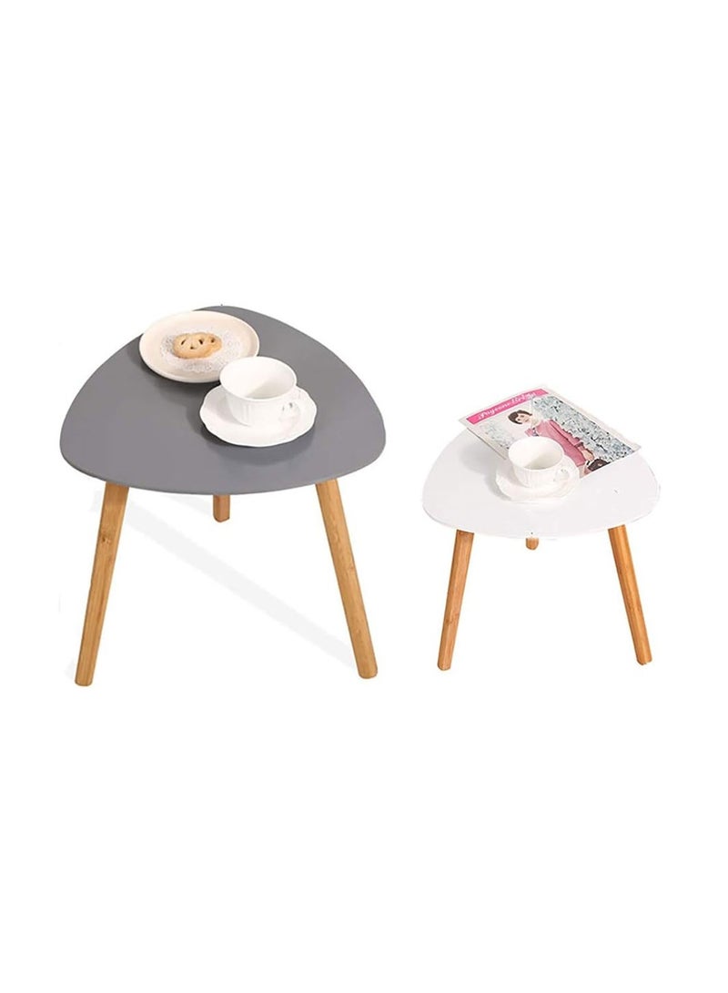 Cool Baby COOLBABY Living Room Coffee Table Sofa Side Table Simple Tea Table Triangular Tea Table for Indoor Balcony Bedroom - Image 1