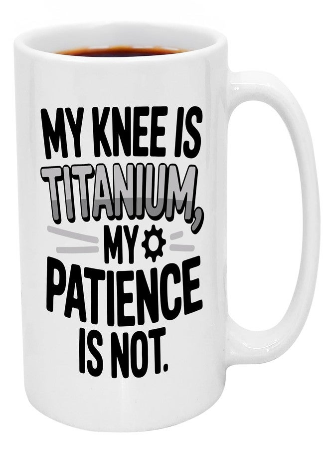 Casitika Knee Surgery Recovery Gifts. 11oz Funny Get Well Soon Mug for Men or Women After Knee Replacement, Broken Leg, or Surgery – Thoughtful Recovery Cup. - Image 1