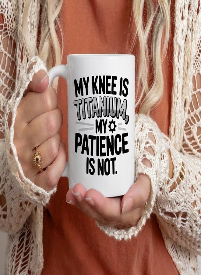 Casitika Knee Surgery Recovery Gifts. 11oz Funny Get Well Soon Mug for Men or Women After Knee Replacement, Broken Leg, or Surgery – Thoughtful Recovery Cup. - Image 5