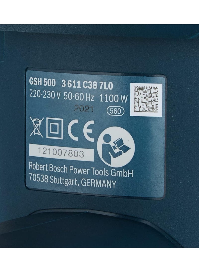 BOSCH - Bosch GSH 500 PROFESSIONAL DEMOLITION HAMMER 1100W WITH SDS MAX - Image 1