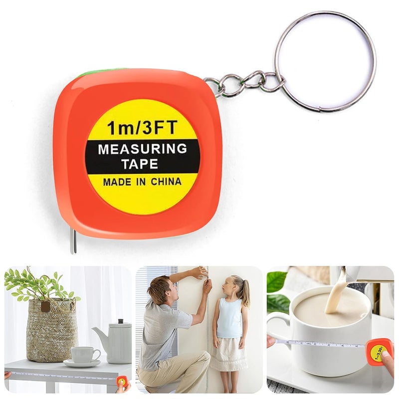 Portable Tape Measure 1m Long Small Size Pocket Size for Daily Measurements ABS Shell Auto Retractable Function Measurement Tool - Image 2
