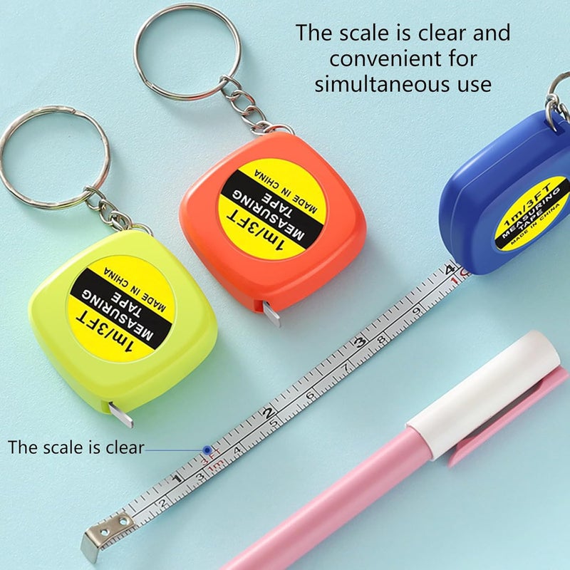 Portable Tape Measure 1m Long Small Size Pocket Size for Daily Measurements ABS Shell Auto Retractable Function Measurement Tool - Image 4