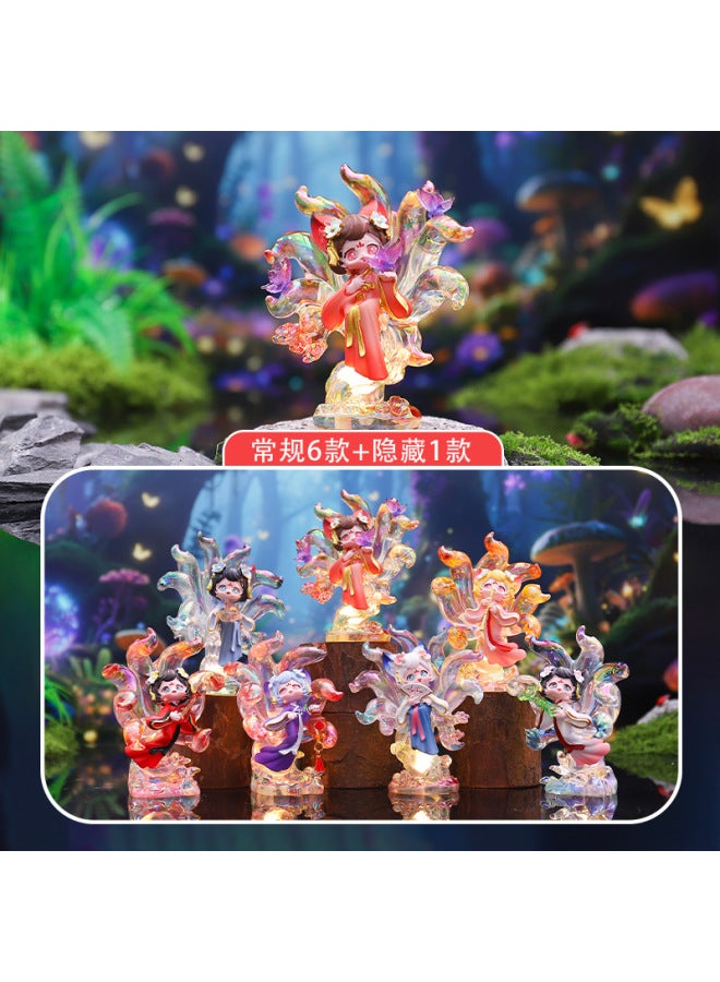 Chinese Style Nine-tailed Fox Fairy Blind Box Creative Desktop Ornament Chinese Style Anime Merchandise New Holiday Gift From Manufacturer